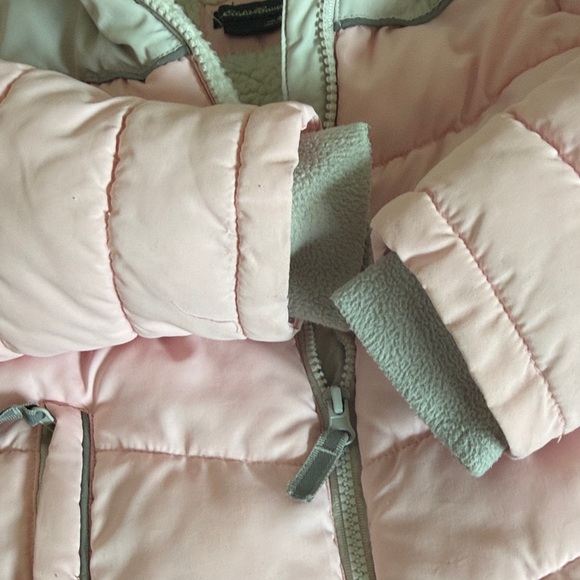 Eddie Bauer Light Pink and Gray Puffer Jacket - Picture 5 of 5